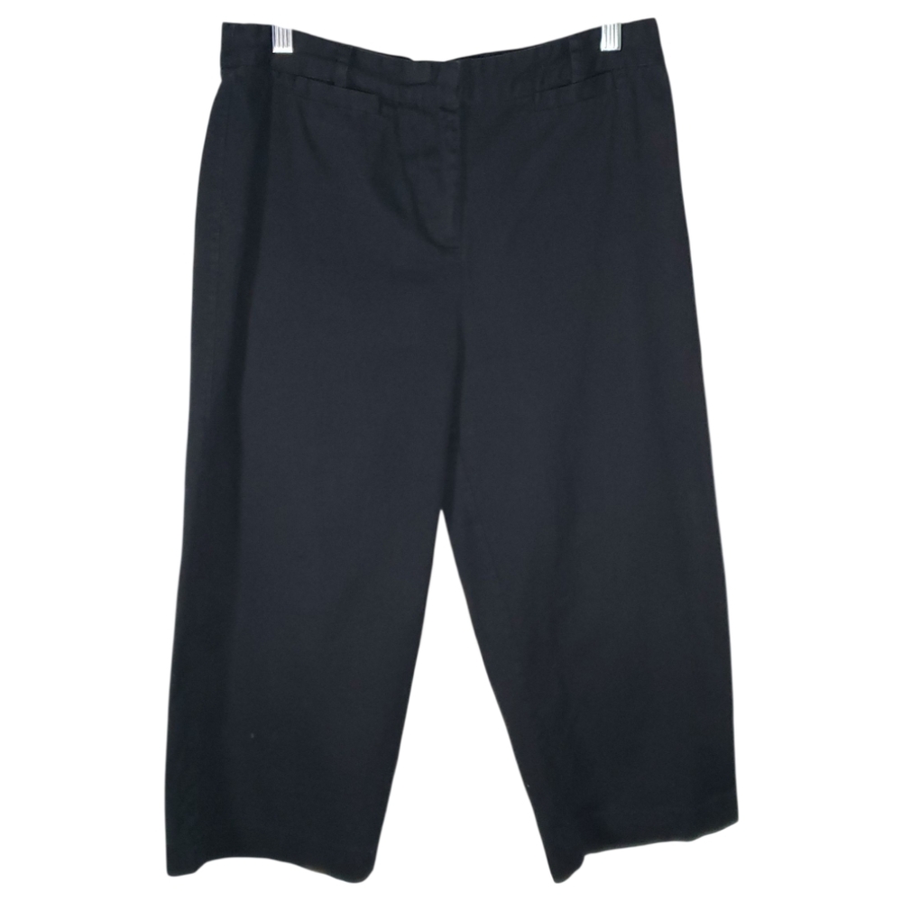 Vintage Tapered Barrell Cropped Pants Minimalist Essential Sporty Cotton Blnd 10